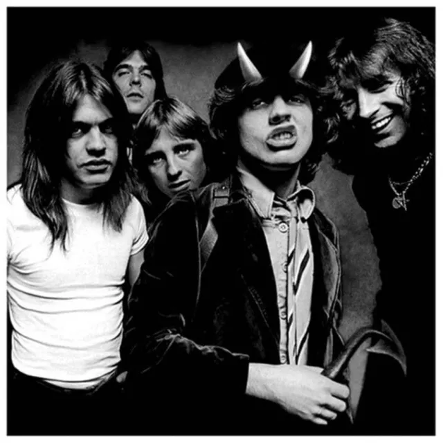 AC/DC Highway to Hell Art Print 40x40 CM Zwart