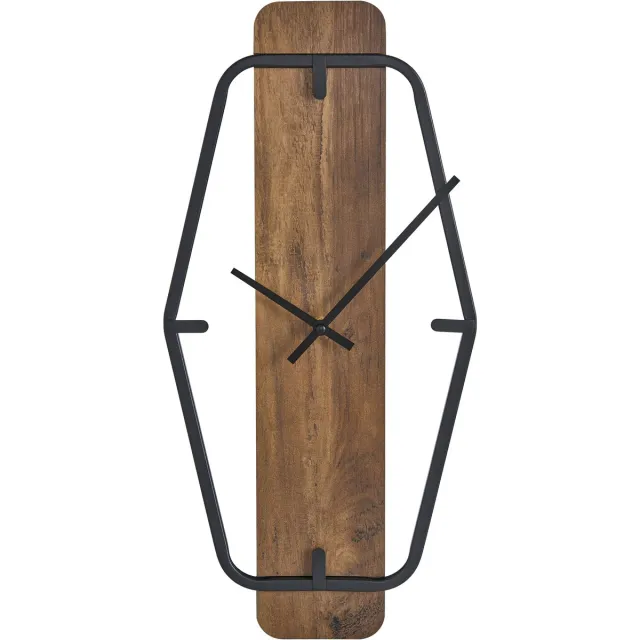 Beliani CLISSON - Wandklok - Bruin - MDF
