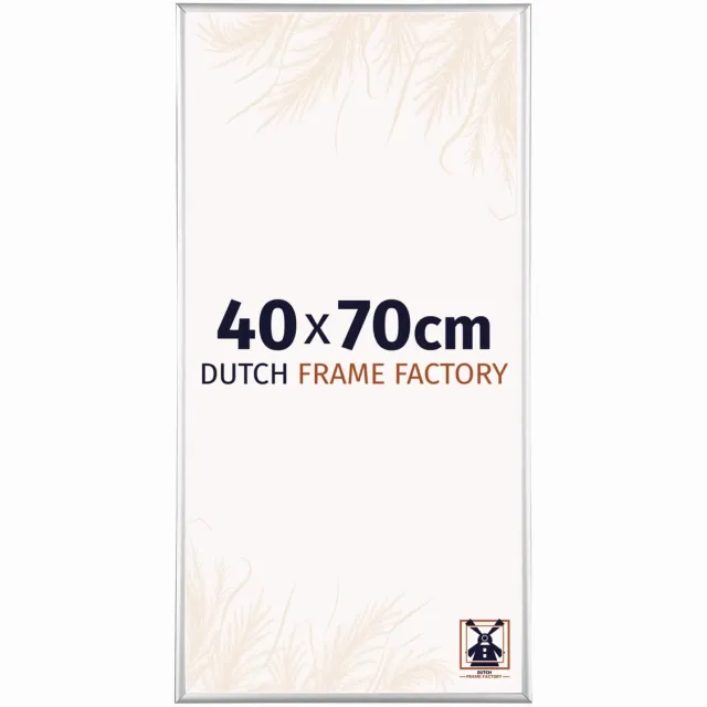 Dutch Frame Factory Fotolijst 40x70 cm - Aluminium - Zilver Hoogglans - Kampen
