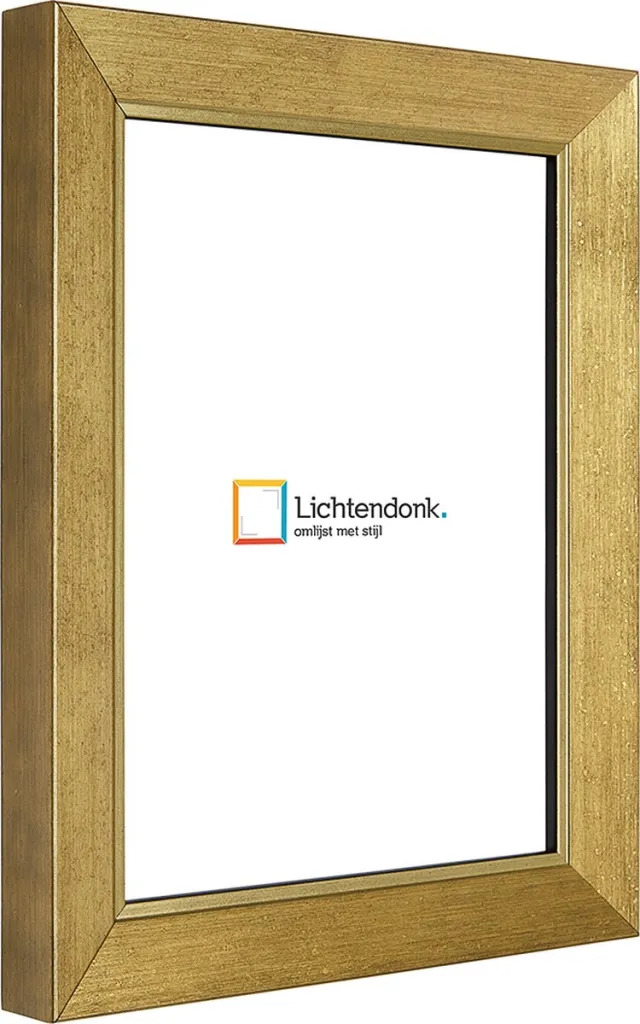 Lichtendonk Fotolijst - Chique Goud - Fotomaat 15x15 - Ontspiegeld glas - Art.nr. 10573215151