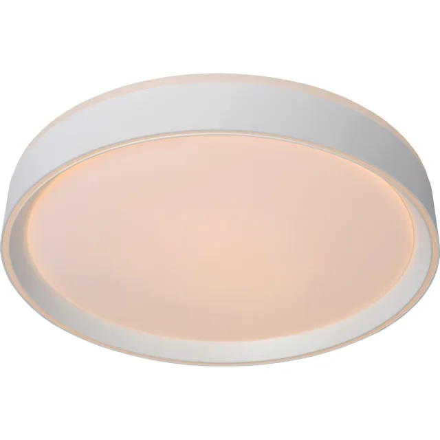 Lucide NURIA - Plafonnière (Plafondlamp) - Ø 40 cm - LED 3 StepDim - 1x24W 2700K - Wit