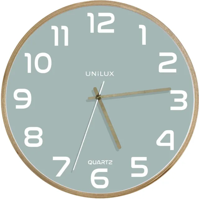 Unilux Baltic klok hout/blauw