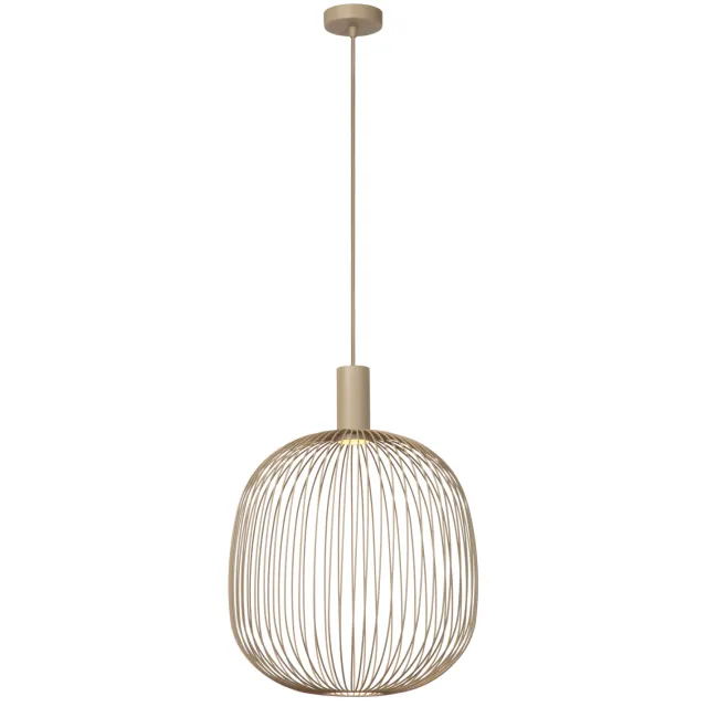 Lucide ESTEREL - Hanglamp - Ø 40 cm - 1xGU10 - Taupe | Essential