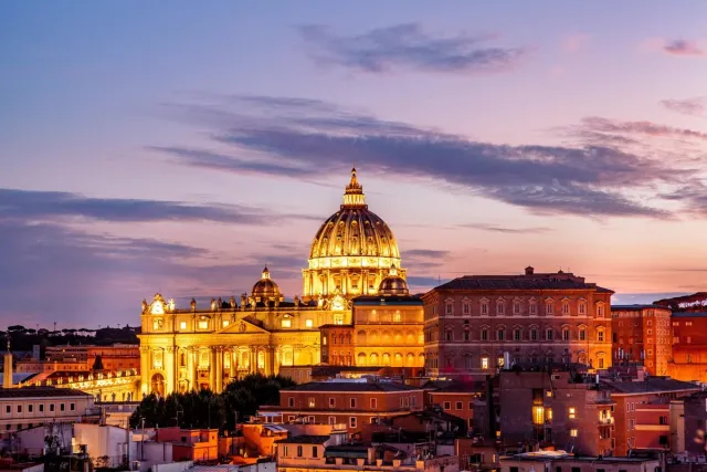 Canvasvooraandemuur.nl Rome Skyline 4 Multi