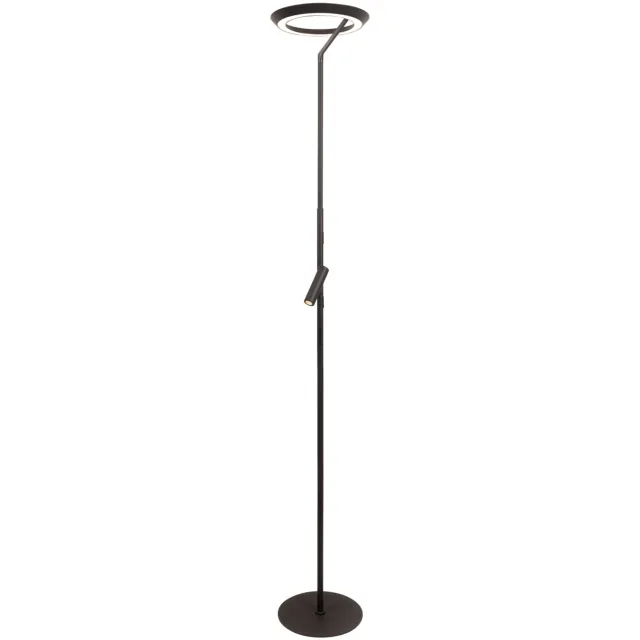 Lucide CELESTE - Vloerlamp - Ø 28 cm - LED Dimb. - 2700K - Zwart | Essential