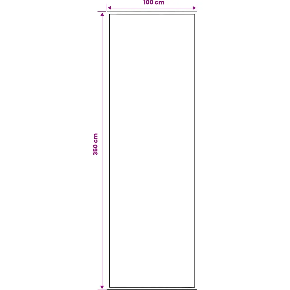vidaXL Tapijtloper FLORNES Geweven Grijs Zigzag 100 x 350 cm PP 7 mm, foto 3