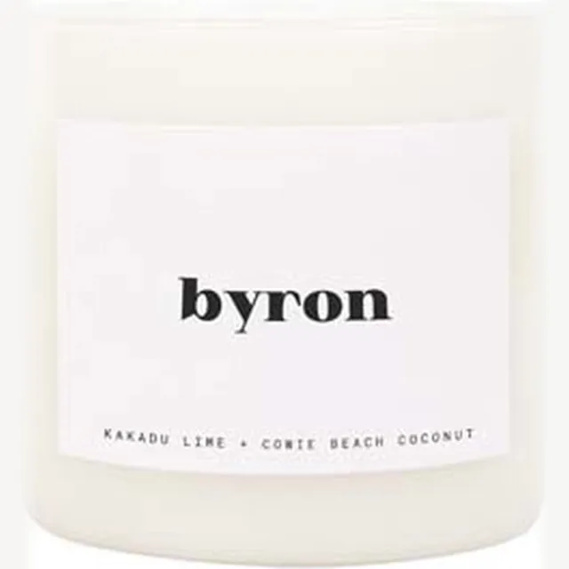 SunnyLife Candles & Fragrance Kaars Klein Byron - Kokosnoot Wax - Wit