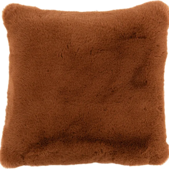J-Line kussen Cutie – polyester – bruin