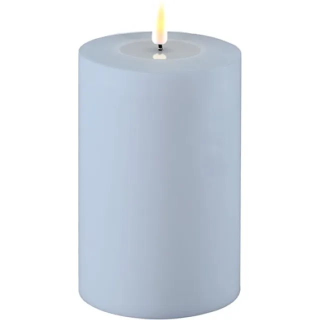 Deluxe Homeart Led Kaars OUTDOOR Dust Blue 10 x 15 cm