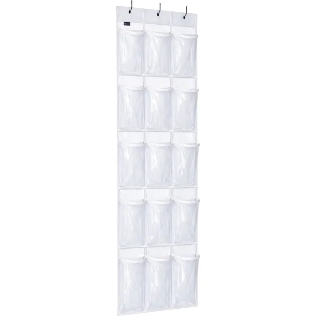 Flokoo Deur Schoenen Organizer – 15 Vakken – Hangende Schoenenopberger – Transparant – Schoenenrek voor Deur – Opberg Organizer voor Schoenen, Accessoires & Kleding