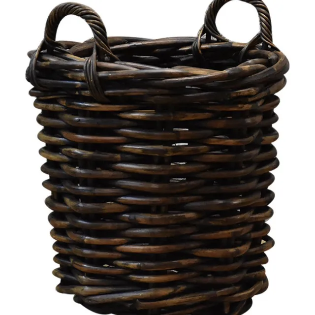 AVH-Collectie Drum mand rond 40-50 cm Bruin