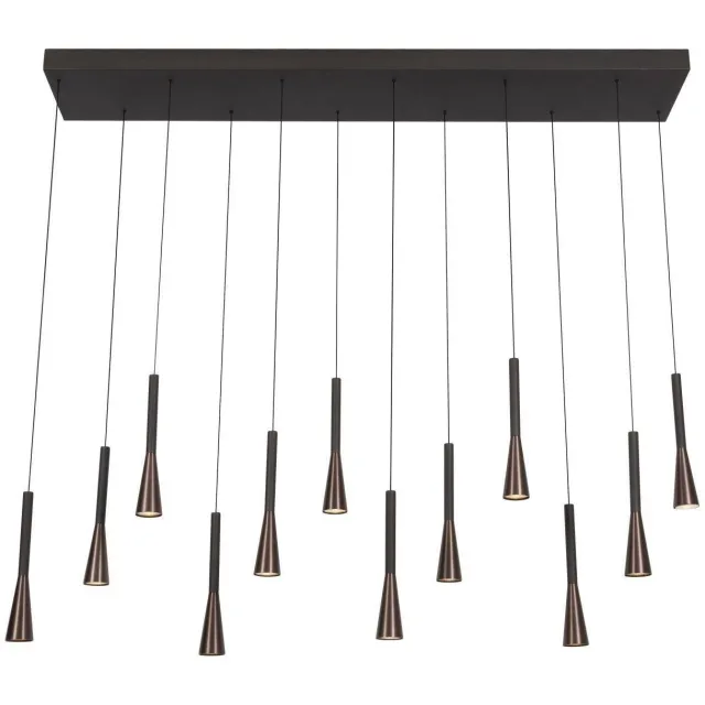 Lucide dimbare LED hanglamp JOAKIM 20x135 cm - koffie