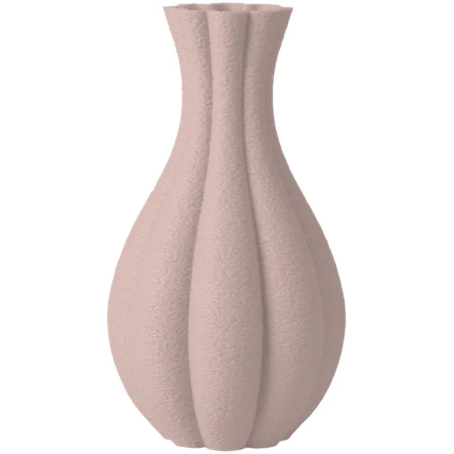 Layvo FENNO Vaas - Bloesem - D14 x H25 cm - droogbloemen vaas - japandi - gerecycled plastic