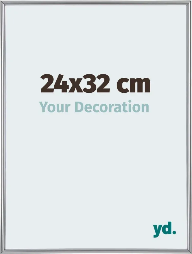 yd. Your Decoration - Fotolijst 24x32 cm - Kunststof - Zilver Hoogglans - Annecy