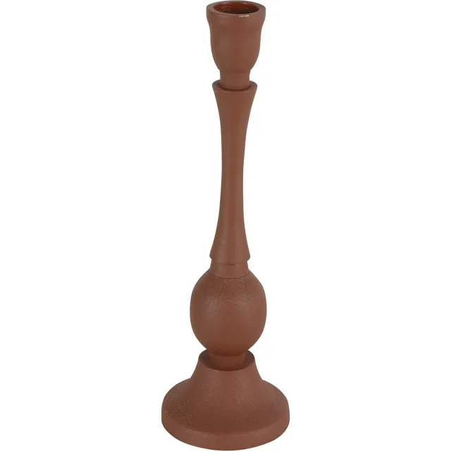 Decostar Countryfields - Kandelaar - Kaarsenhouder - Adora - S - Roestbruin - Hoogte 22 cm