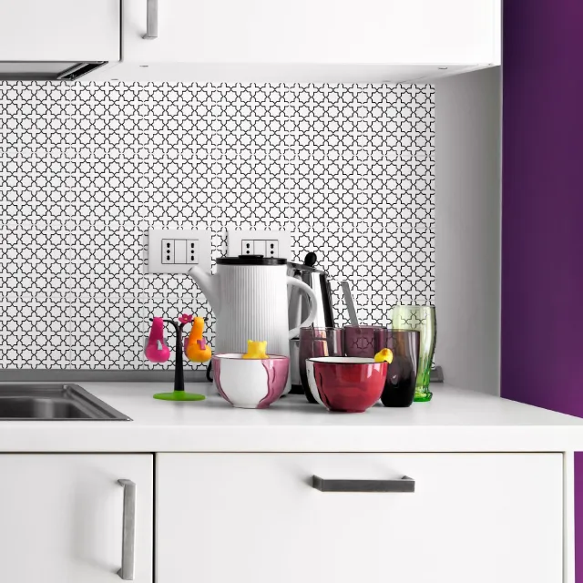 Ambiance Sticker Zelfklevende muurtegelstickers voor keuken en badkamer - 24 Oosterse tegelstickers - 24 stickers, 20x20cm Multi color