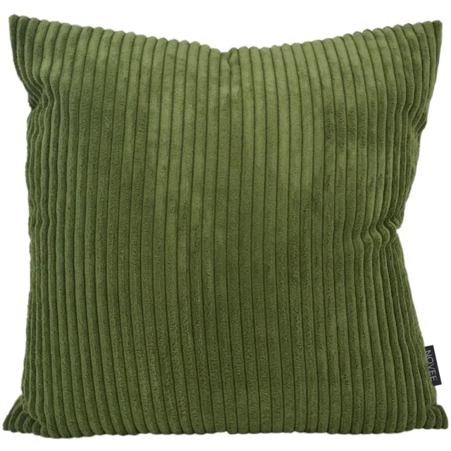NOVÉE Corduroy Mosgroen Kussenhoes | 45 x 45 cm | Polyester