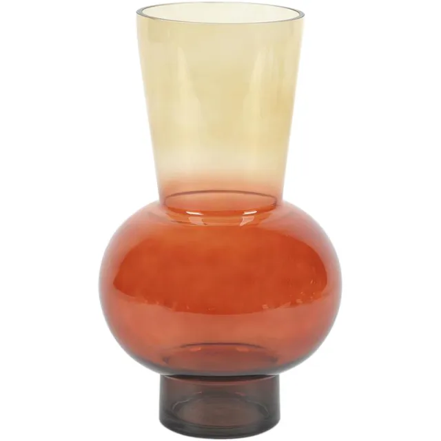 Rasteli Vaas - glas - geel - D17,5 x H30,5 cm