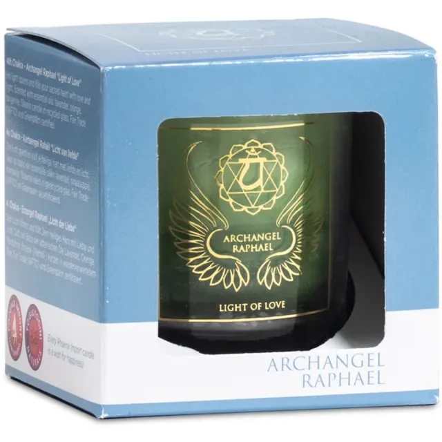 Phoenix Import Set van 7 Aartsengel/Chakra votief Geurkaarsen -Chakra - Aatsengel - Geschenk - 100% plantaardig -Essentiele olie - Balans - Sfeer 7 chakra kleuren
