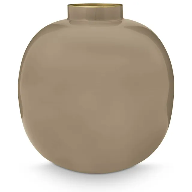 Pip Studio vaas metaal naturel, 23 cm