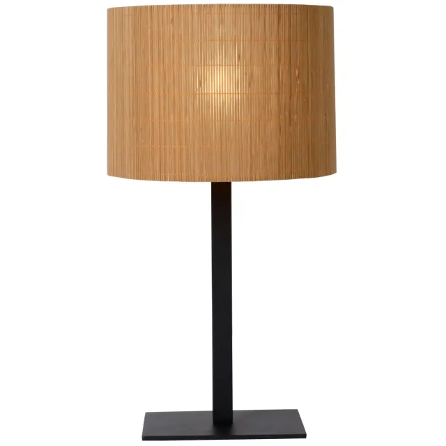 Lucide MAGIUS - Tafellamp - Ø 28 cm - 1xE27 - Naturel Naturel, Zwart