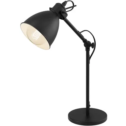 Eglo Bureaulamp Priddy Zwart 40w