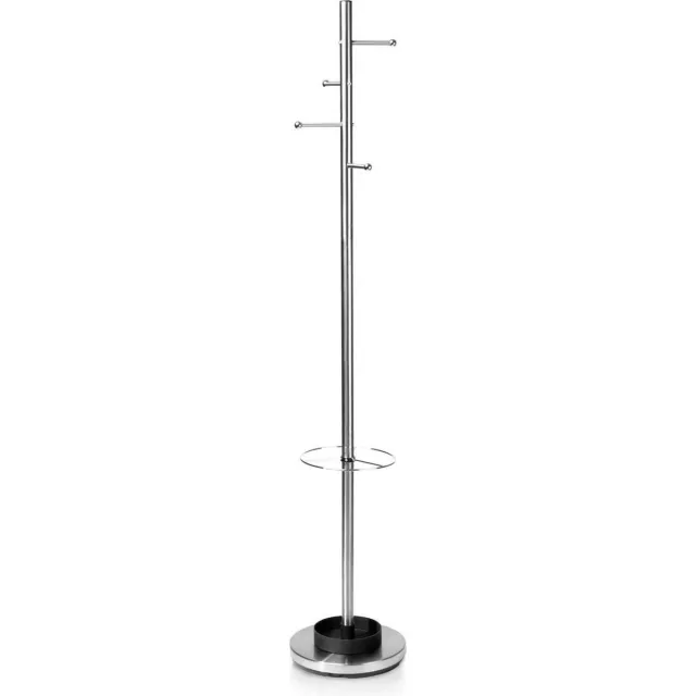 Reisenthel Wardrobe umbrella - met paraplubak - Kapstok - Metaal Zwart Geborsteld metaal, Zwart
