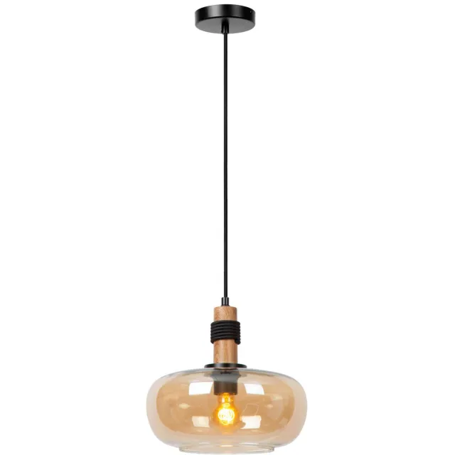 Lucide ILONA - Hanglamp - Ø30 cm - 1xE27 - Amber