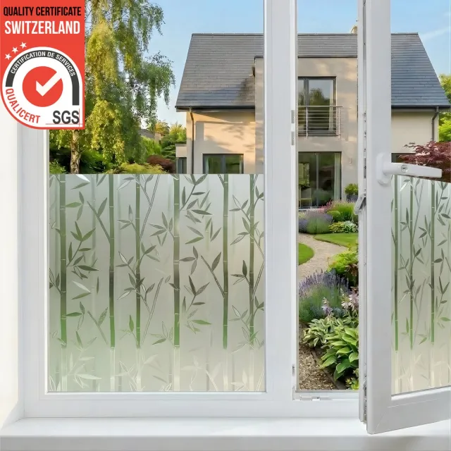 Homewell Raamfolie HR++ 70x300cm - Zonwerend & Isolerend - Statisch - Bamboe