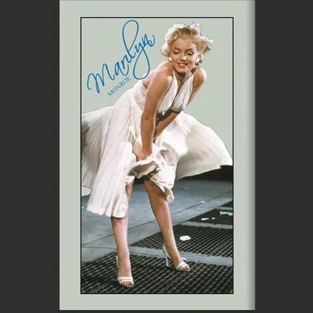 Nostalgic-Art Marilyn Monroe - Spiegel met omlijsting - 32x22cm Blauw/wit