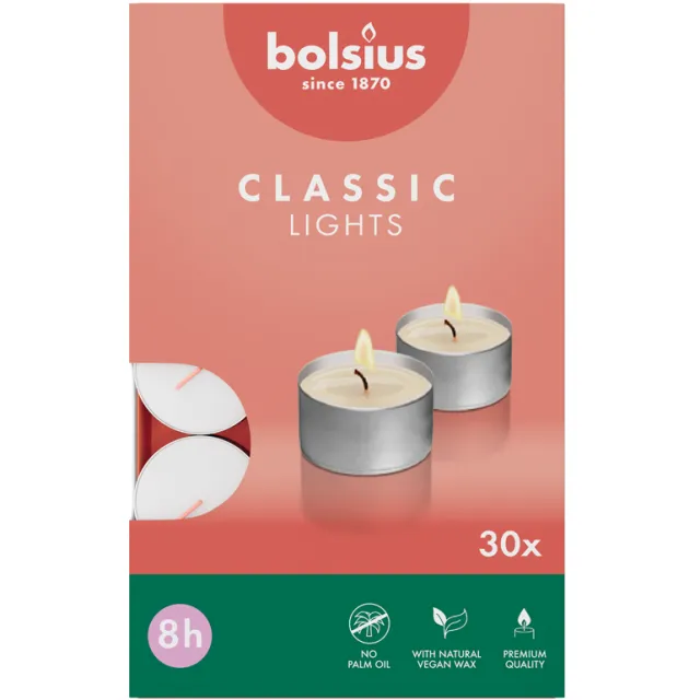 Bolsius theelicht Classic Lights wit