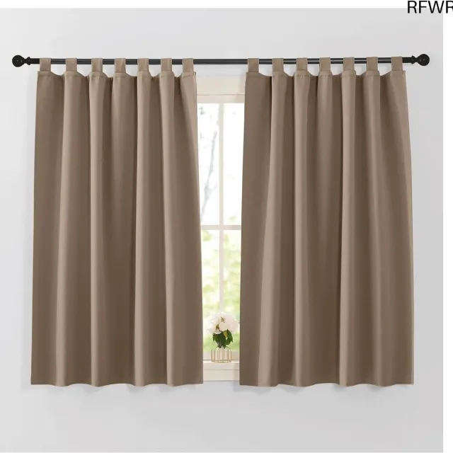 RFWR Verduisterende Thermische Gordijnen 140x137cm - 2 Stuks - Perfect voor Woonkamer en Slaapkamer Verschillende kleuren