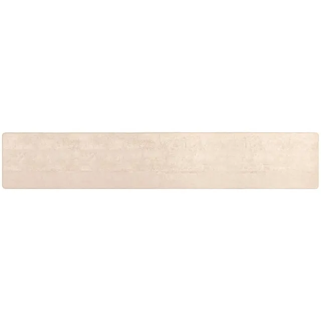 vidaXL Tapijt - Runner - MARSA - Crèmekleurig - 100 - x - 400 - cm - Polyester - en - PVC