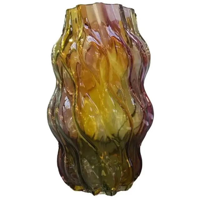 Diga Colmore Boutique Trukado - Diga Colmore Vaas 29cm organisch gedraaid design green/yellow/pink