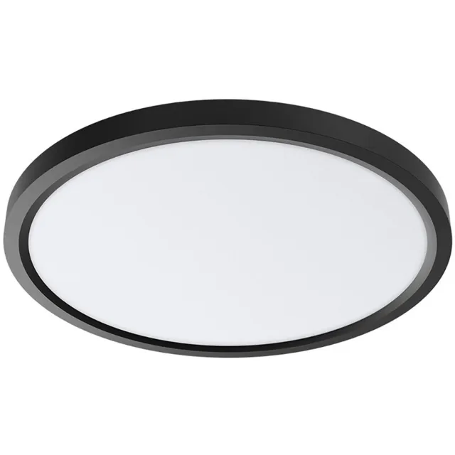 BES LED LED Plafondlamp - Brinton Jin - 45W 5280lm - 840 Natuurlijk Wit 4000K - Ø500 mm - Opbouw - Rond - Zwart