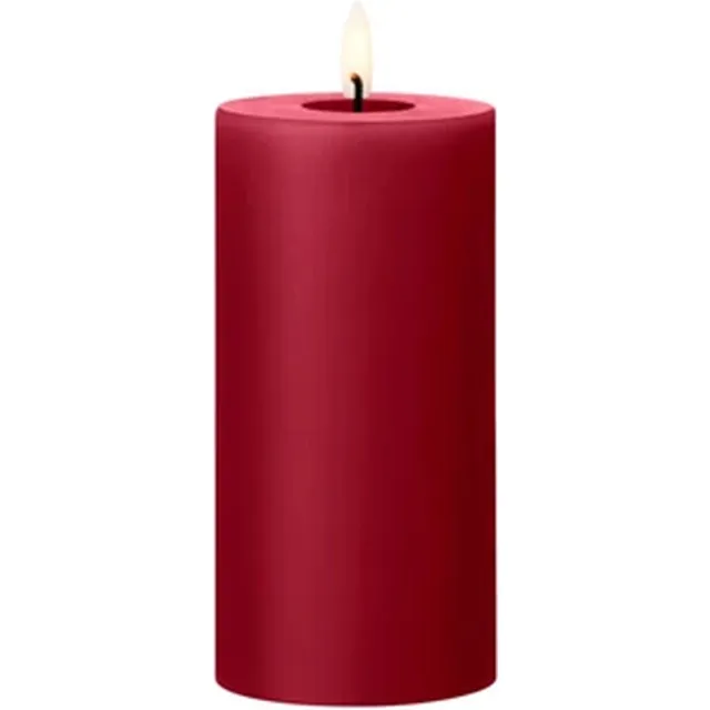 Ester & Erik Led Pillar kaars H15cm winter berry Rood