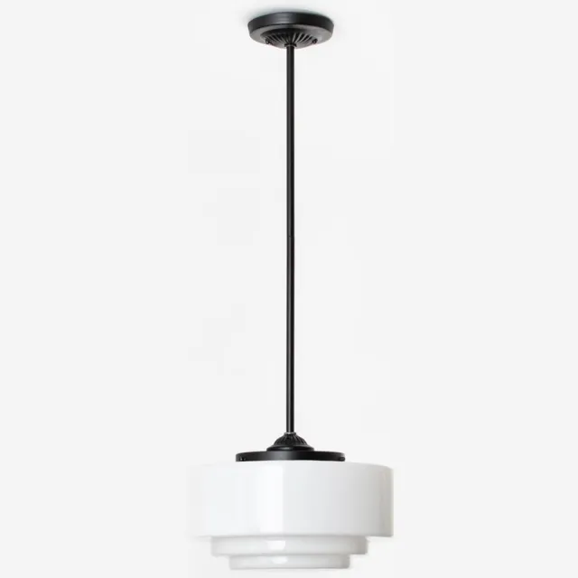 Coloured by Art Hanglamp Getrapt Ø 30 Moonlight - Art Deco Trade Zwart