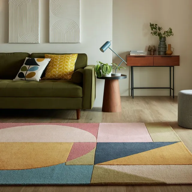 flycarpets Laagpolig vloerkleed Esre Bright - Wol - Multi 200 x 290 cm