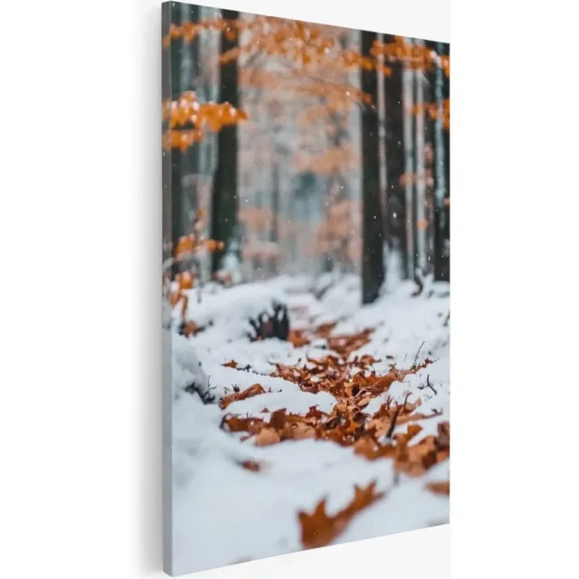 Saammp Canvas Schilderij - Natuur - zonsondergang - Watervallen - 100x150 - Foto op canvas - Wanddecoratie - Muurdecoratie Woonkamer - Slaapkamer decoratie - Canvas Print Multicolor
