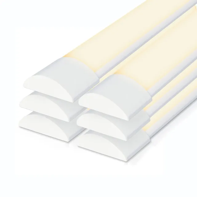 HOFTRONIC Set van 6 LED Batten 150cm - 50 Watt 6000lm (120lm/W) - 3000K warm wit - Vervangt 400 Watt - Samsung SMD LED chips - Flikkervrij - IP20 Stofdicht - Onderbouwverlichting