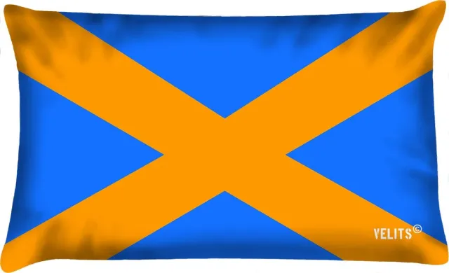 Velits outdoor Sierkussen - Buitenkussen Blanje Bleu Waterafstotend Bootkussen Cross - Multicolor - 60 Cm X 40 Cm oranje