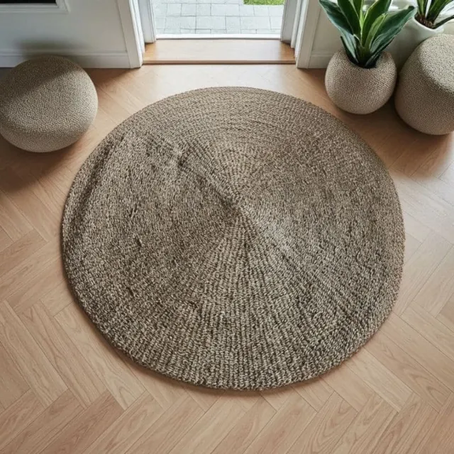 4shine Zeegras vloerkleed D120 cm - rond vloerkleed - 4shine Naturel