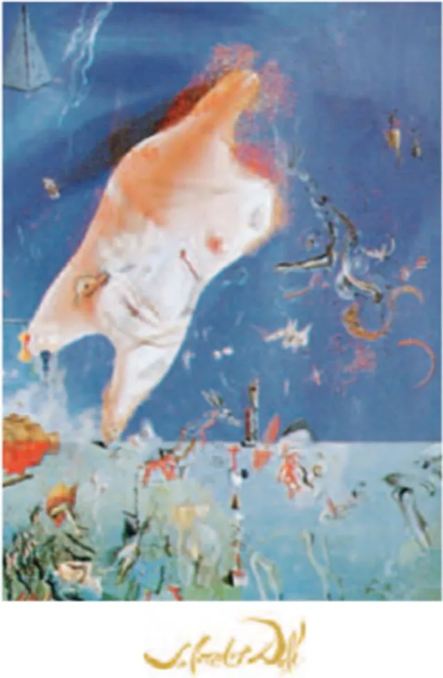 Catch Projecten Salvador Dalí - Senicitas (of: Zomerkrachten en: Geboorte van Venus) - Kunstposter - 40x50 cm Multicolor