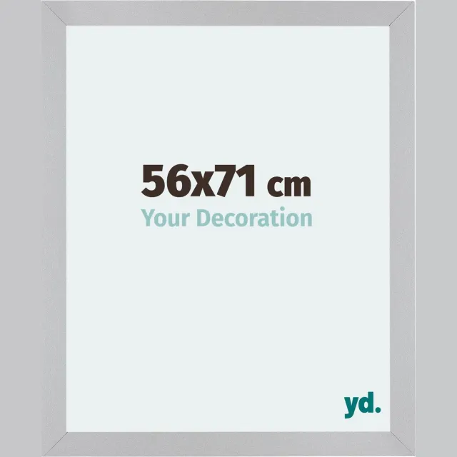 yd. Your Decoration - Fotolijst 56x71 cm - MDF - Zilver Mat - Mura