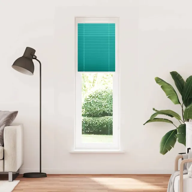 vidaXL Plissé rolgordijn 60x200 cm stofbreedte 59,4 cm petrol groen