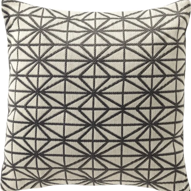 Dutch Decor NISA - kussenhoes outdoor 45x45 cm - waterafstotend en uv-bestendig - Charcoal Gray - antraciet