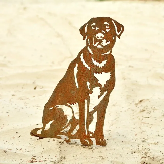 rusty friends Labrador - Silhouet Hond - Cortenstaal - NL Fabrikaat