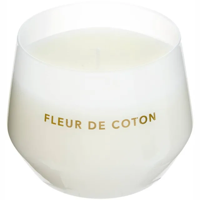 Atmosphera Créateur d'intérieur® Geurkaars 300 g in gekleurde glazen pot GLOWY Blanc