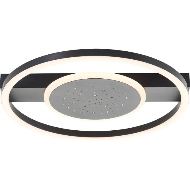 Brilliant Reno - Plafondlamp - LED 26W - 3000K - Zwart
