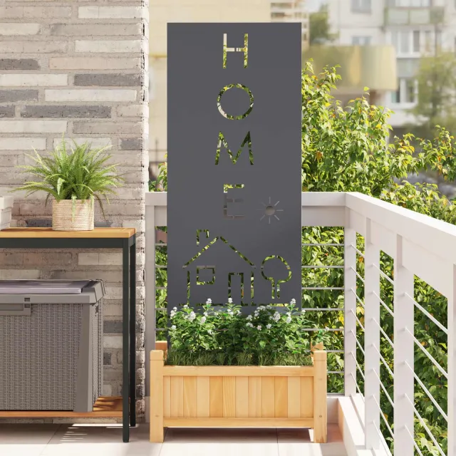vidaXL Tuin Privacy Screen Antraciet 50 x 140 cm Koudgewalst staal